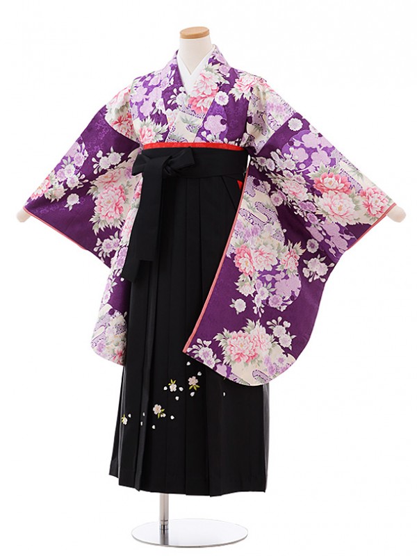 激安販壳サイト 袴 単品 卒業式1度だけ着用した袴 紫色から黒への 