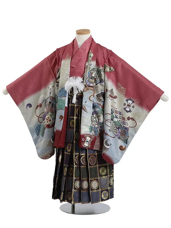 かんたん七五三(5歳男袴)H626 鷹に松 吉祥文様