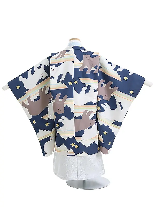 かんたん七五三(5歳男袴)Y637 ホッキョクグマ