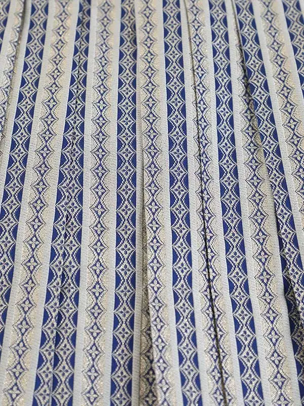 かんたん七五三(5歳男袴)Z527 ターコイズ×水色洋花