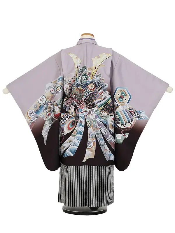 かんたん七五三(5歳男袴)Z535 兜に束熨斗 小槌