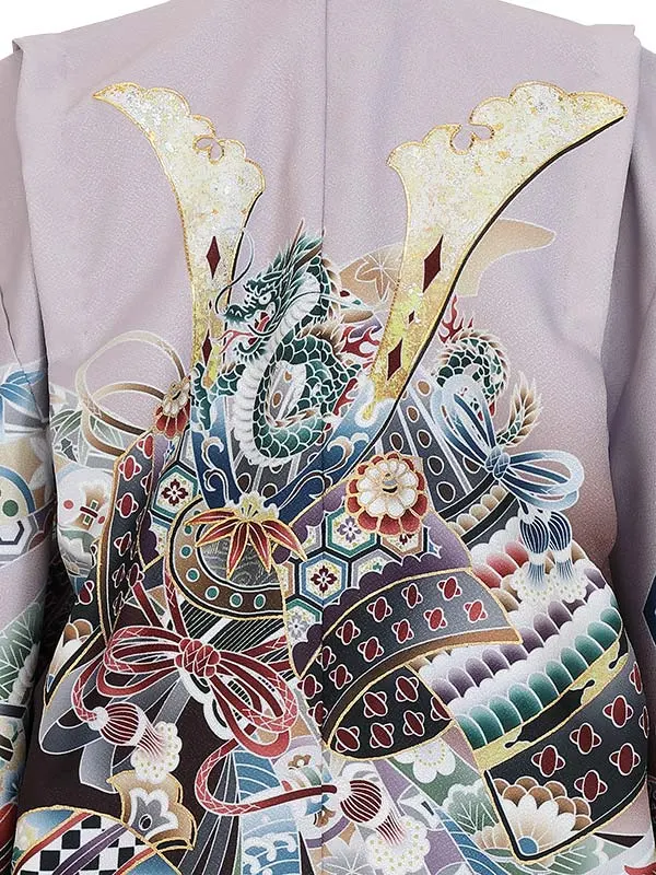 かんたん七五三(5歳男袴)Z535 兜に束熨斗 小槌