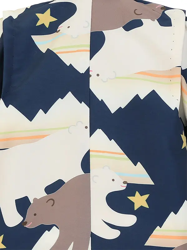 かんたん七五三(5歳男袴)Z541 ホッキョクグマ 星 ポップ