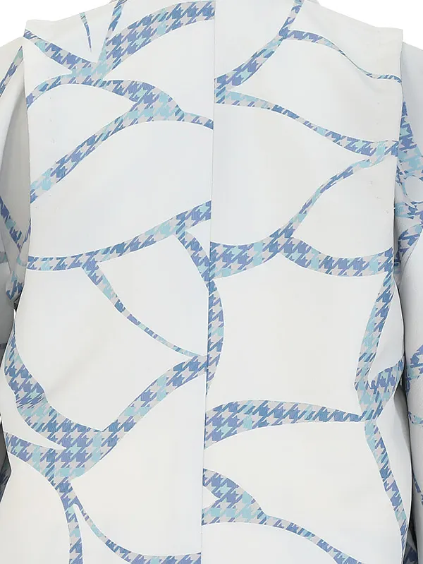 かんたん七五三(5歳男袴)Z542 大花 千鳥格子