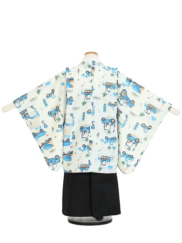 かんたん七五三(5歳男袴)Z546 いちは はたらくくるま 働く車 はたらく車