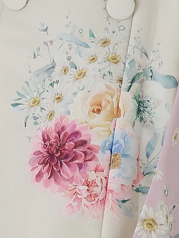 七五三(3歳)女の子 ICHIHA アイボリー ガーデン ボタニカル3502