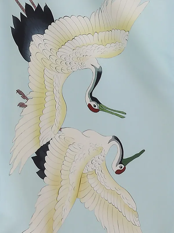 七五三(3歳)女の子 ICHIHA 水色 鶴 3504