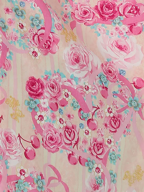 七五三レンタル(3歳女被布)A344 Mezzo Piano ﾋﾟﾝｸ×黄色