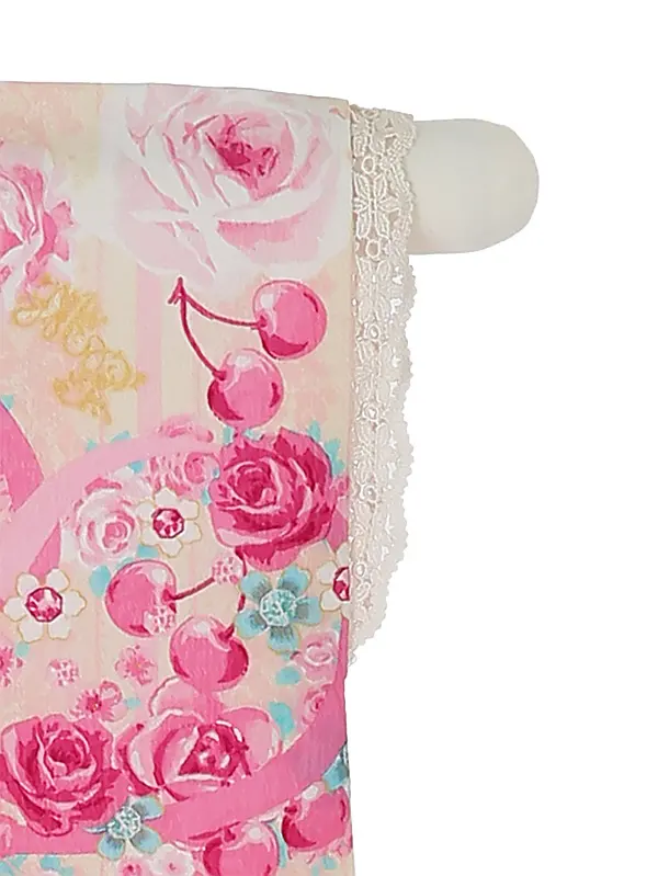 七五三レンタル(3歳女被布)A344 Mezzo Piano ﾋﾟﾝｸ×黄色