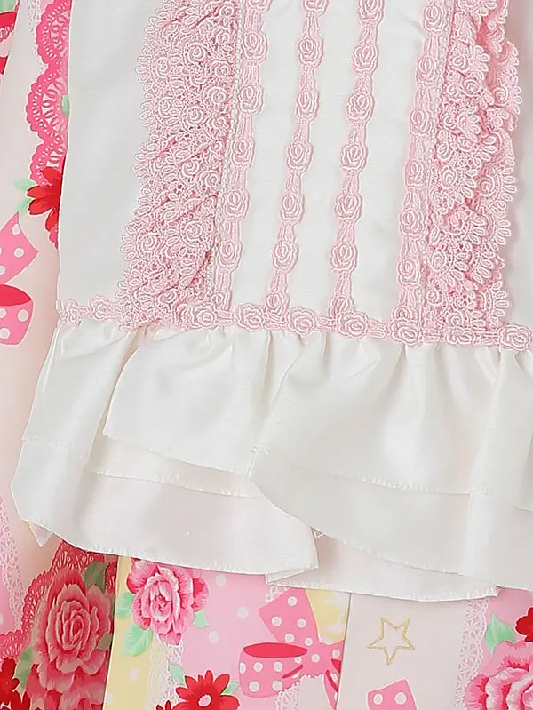 七五三レンタル(3歳女被布)A360 白×黄色 花とﾘﾎﾞﾝ ﾌﾘﾙ