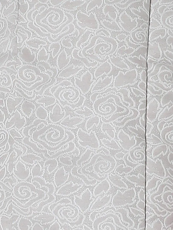 七五三(3歳女被布)B323 孔雀の羽と秋の花々