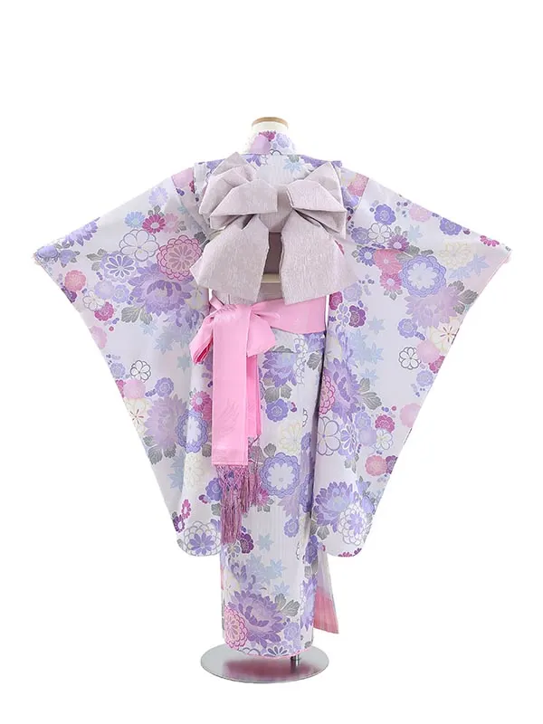 七五三レンタル(7歳女結び帯)B720 KAGURA 秋の華々 紫