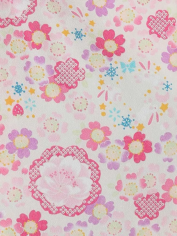 七五三レンタル(3歳女被布)H322 JAPAN STYLE ｸﾘｰﾑ地