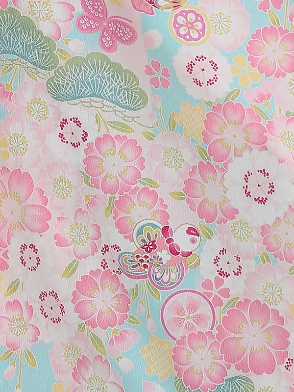 七五三レンタル(3歳女被布)H334 pom ponette 水色