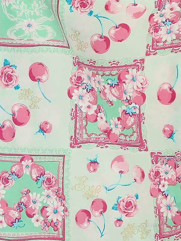 七五三レンタル(5歳女の子結び帯)H505 メゾピアノ レース さくらんぼ