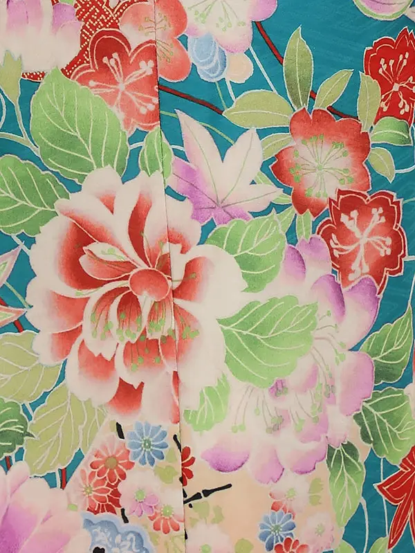 七五三レンタル(7歳女の子結び帯)H827 式部クラシック 青緑