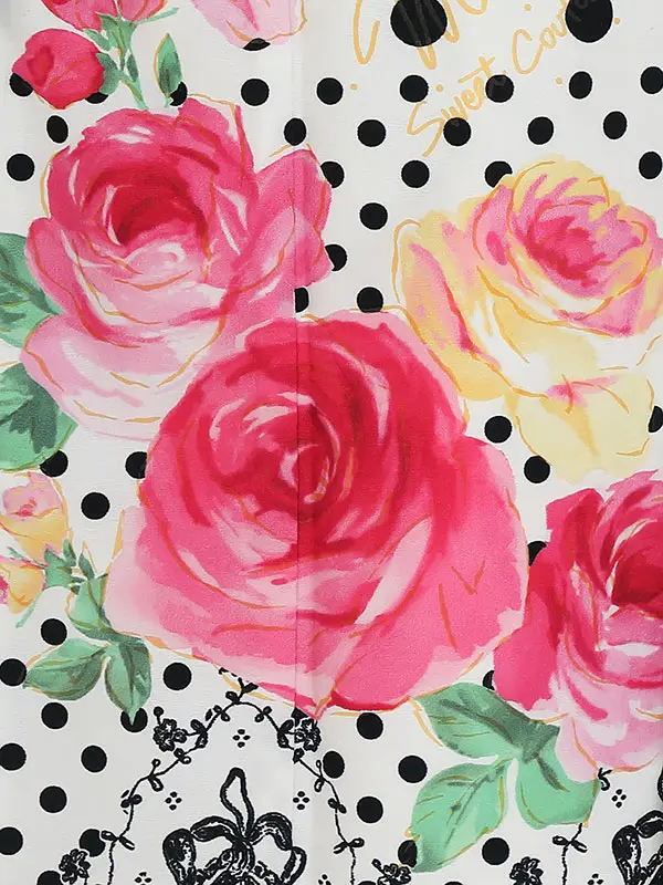 七五三レンタル(7歳女の子結び帯)H837 メゾピアノ 白ドット