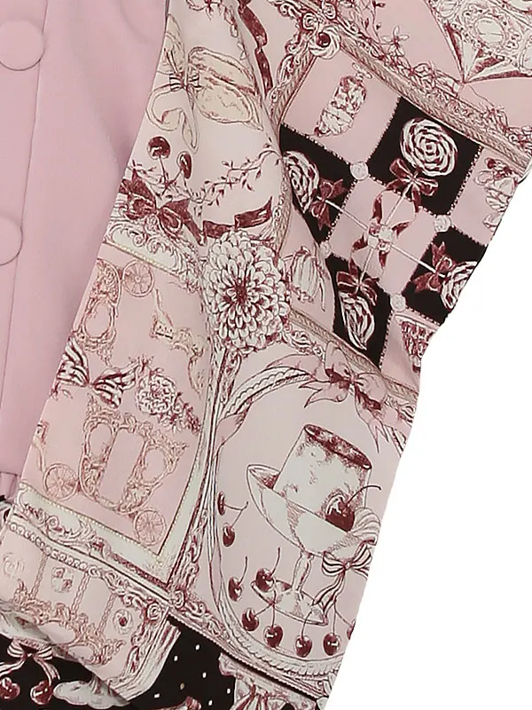 七五三(3歳女被布)N329 シュセット ピンク アンティーク柄