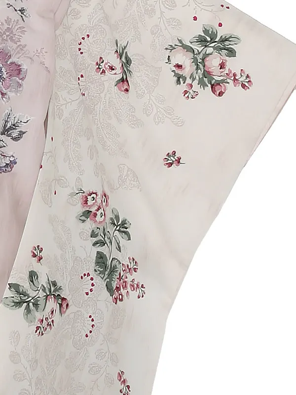 七五三(3歳女被布)N330 JILL STUART ピンク×白 ボタニカル柄