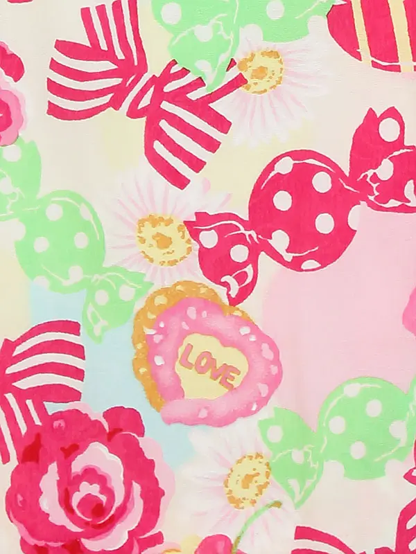 七五三レンタル(3歳女被布)Y379 フリル被布 パステル スイーツ リボン