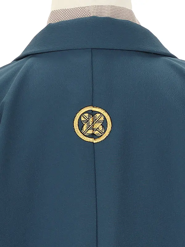 かんたん着付け ジュニア男児(10歳) 紺無地紋付 /1002