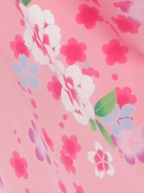 ピンク地小花柄×緑ｸﾞﾗﾃﾞ袴 1326