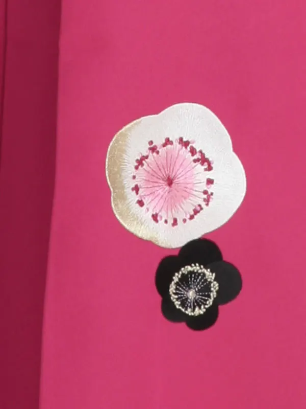 小学生卒業袴 メゾピアノ ピンク地リボン柄×ピンク袴1333