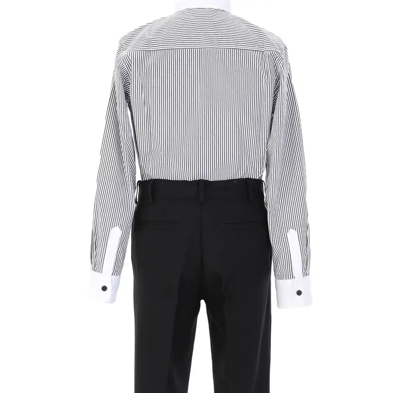 [男児スーツ]長ズボン/黒/クレリックシャツBS34