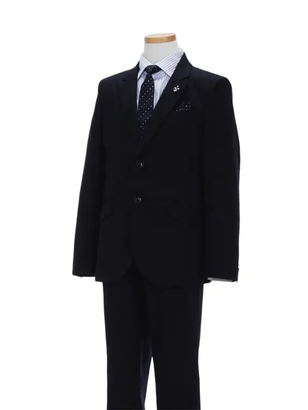 [男児スーツ]長ズボン/ELLE/紺(ピークドラぺルジャケットスーツ)BS56