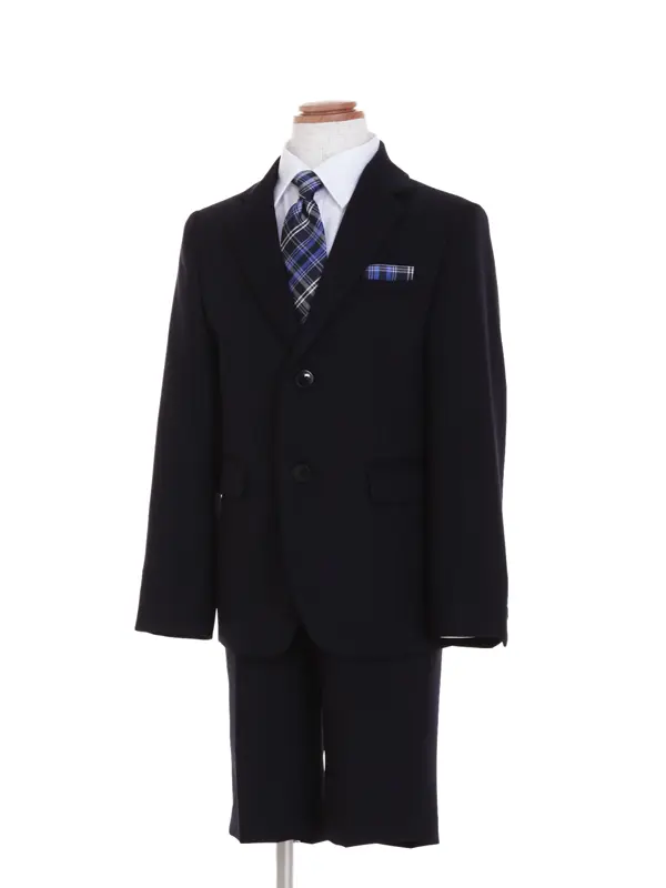 [男児スーツ]入学/半ズボン/ヘリボーン織無地ベーシックスーツ/BS79