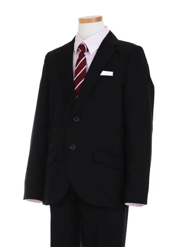 [男児スーツ]長ズボン/紺2つ釦/BS80