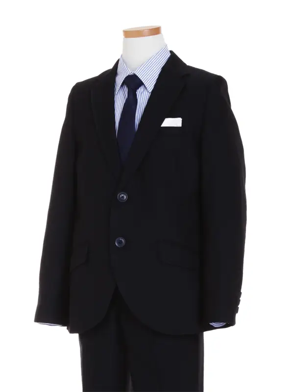 [男児スーツ]長ズボン/紺2つ釦/BS82