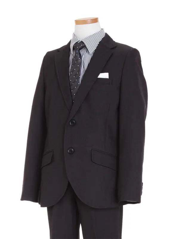 [男児スーツ]長ズボン/グレー2つ釦/BS83