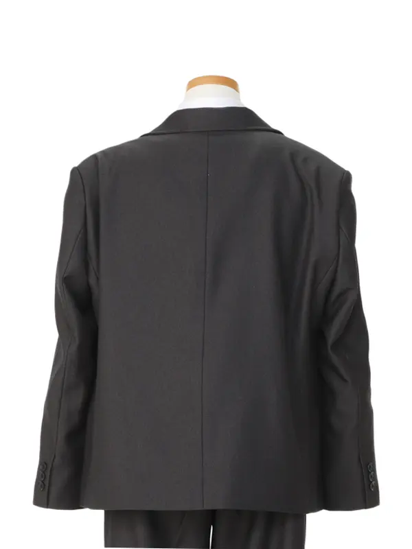 [男児スーツ]長ズボン/3ピースグレー2つ釦/BS90