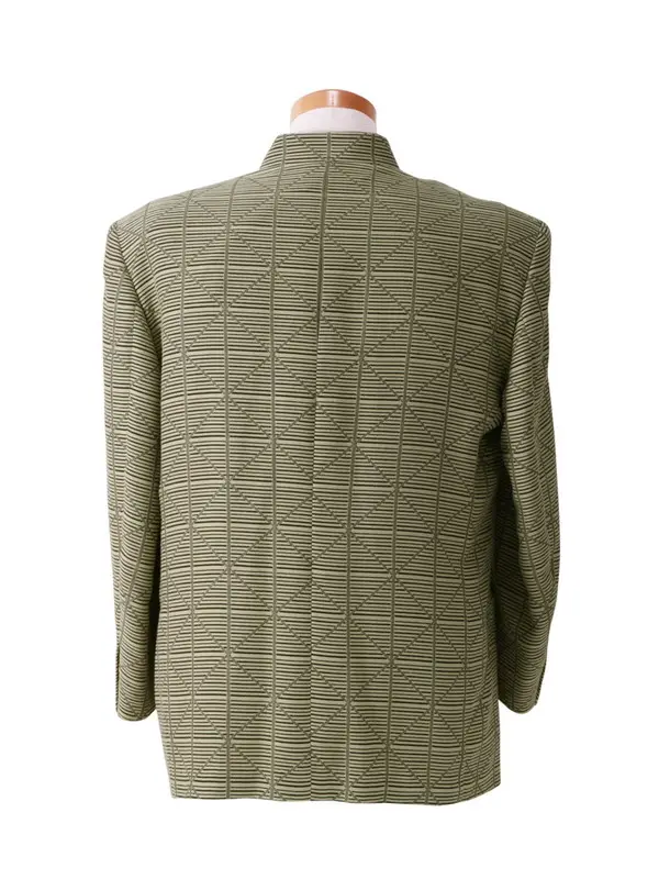 男性スーツ 大きいサイズ M006 マオカラースーツ グリーン