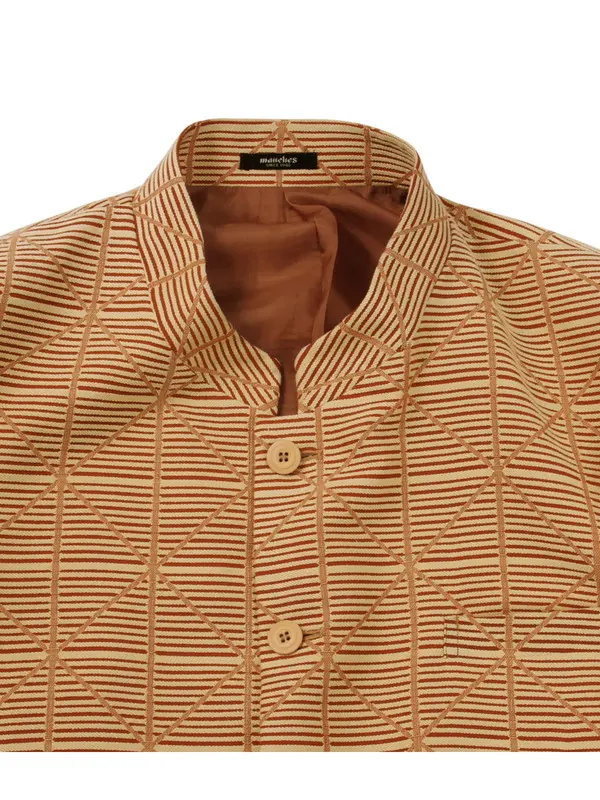 男性スーツ 大きいサイズ M007 マオカラースーツ オレンジ