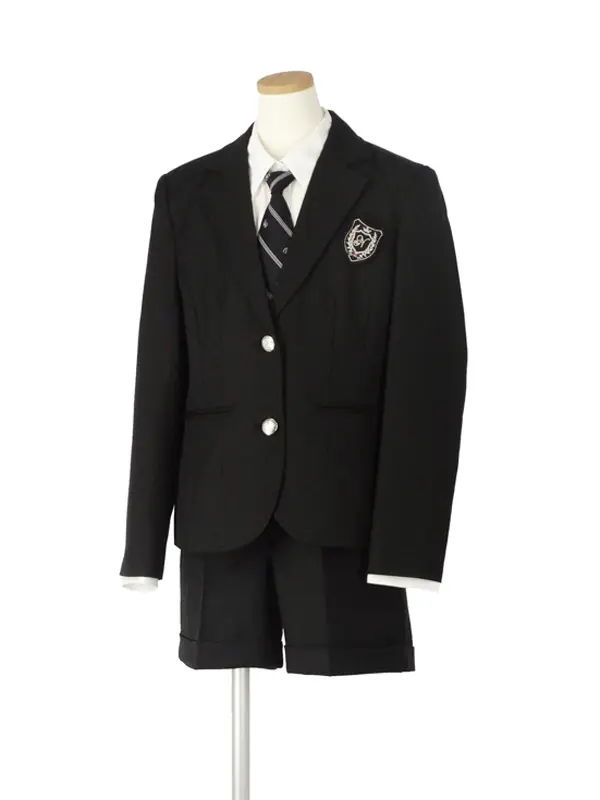 [女児スーツ][B体]大きい/黒ショートパンツスーツ/HB37