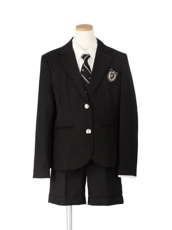 [女児スーツ][B体]大きい/黒ショートパンツスーツ/HB37