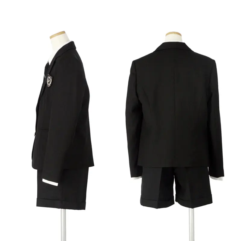 [女児スーツ][B体]大きい/黒ショートパンツスーツ/HB37