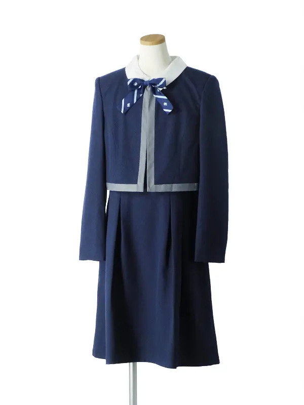 [女児スーツ][B体]大きめ/紺ボレロJKワンピーススーツ/HB39