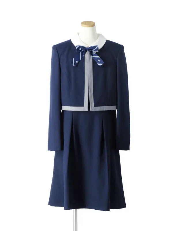 [女児スーツ][B体]大きめ/紺ボレロJKワンピーススーツ/HB39