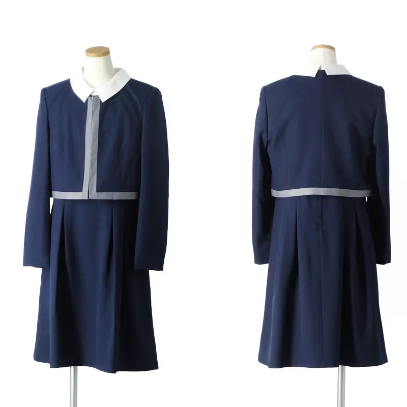 [女児スーツ][B体]大きめ/紺ボレロJKワンピーススーツ/HB39