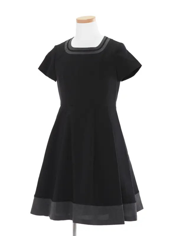 [女児スーツ]黒/セーラーワンピアンサンブル/HS26