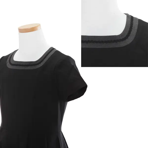 [女児スーツ]黒/セーラーワンピアンサンブル/HS26