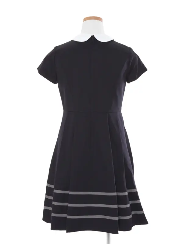 [女児スーツ]紺/ライン使い白襟アンサンブル/HS28