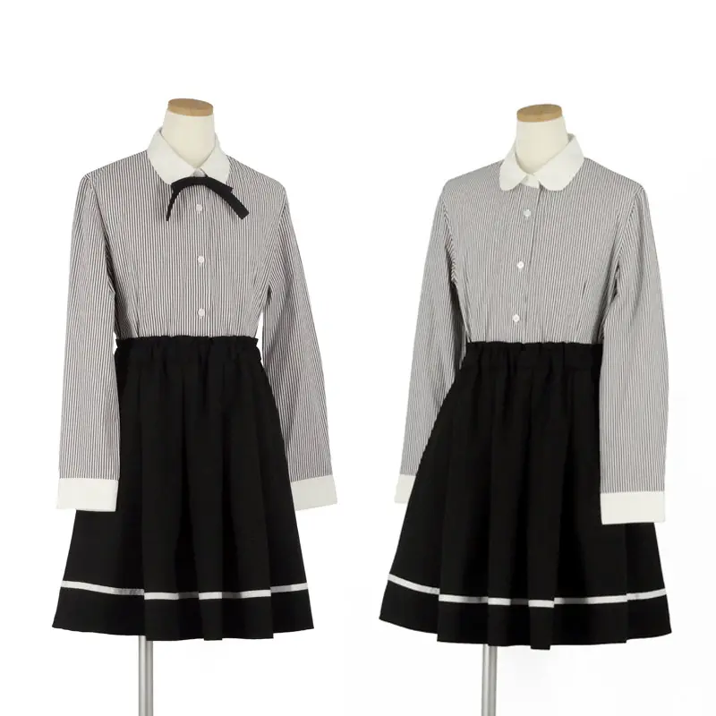 [女児スーツ]黒タックフレアスカートスーツ/HS40