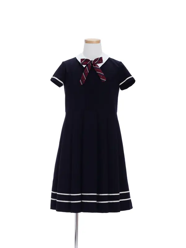 [女児スーツ]ELLE/ブリティッシュ風キャメルボレロとワンピース/HS46