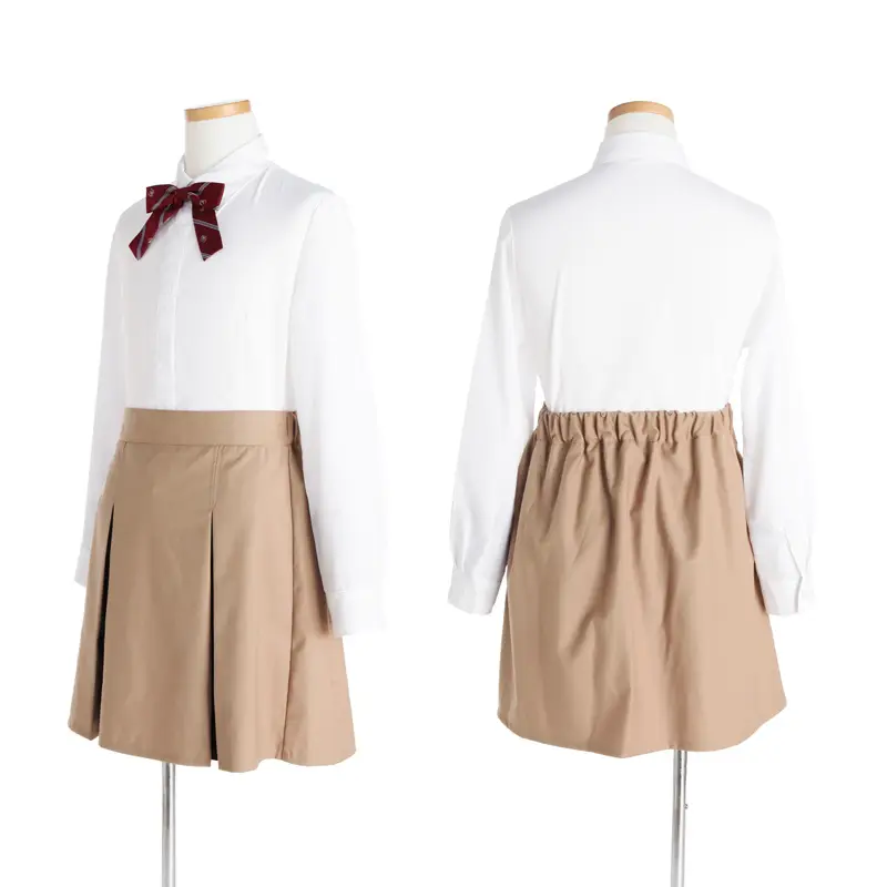[女児スーツ]ベージュJKとボックスプリーツSK/HS49