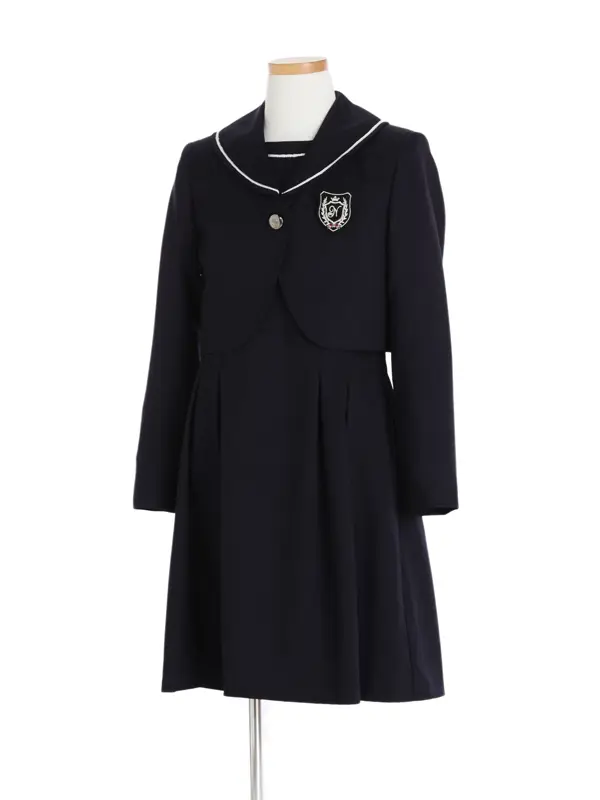 [女児スーツ]紺ボレロJKとワンピーススーツ/HS55