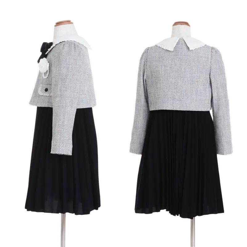 [女児スーツ][ELLE]ボレロプリーツスカートアンサンブル/HS56